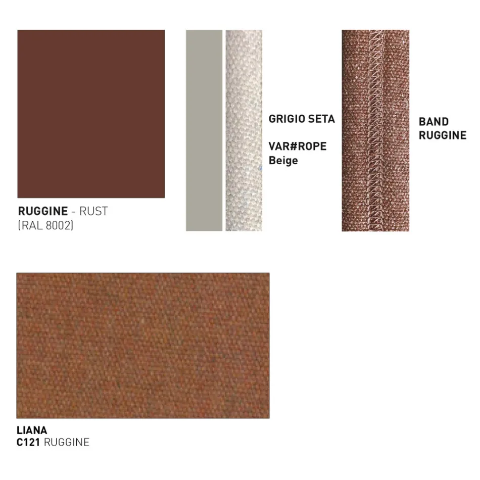 Tamborete de exterior em alumínio fabricado na Itália - Emmacross by Varaschin Viadurini