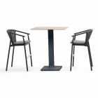 Tamborete de jardim empilhável de alumínio e tecido técnico - Smart por Varaschin Viadurini