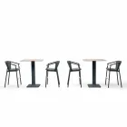 Tamborete de jardim empilhável de alumínio e tecido técnico - Smart por Varaschin Viadurini