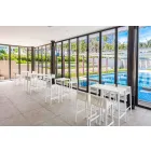 Banqueta de jardim empilhável de H 97 cm Vondom Spritz em polipropileno Viadurini