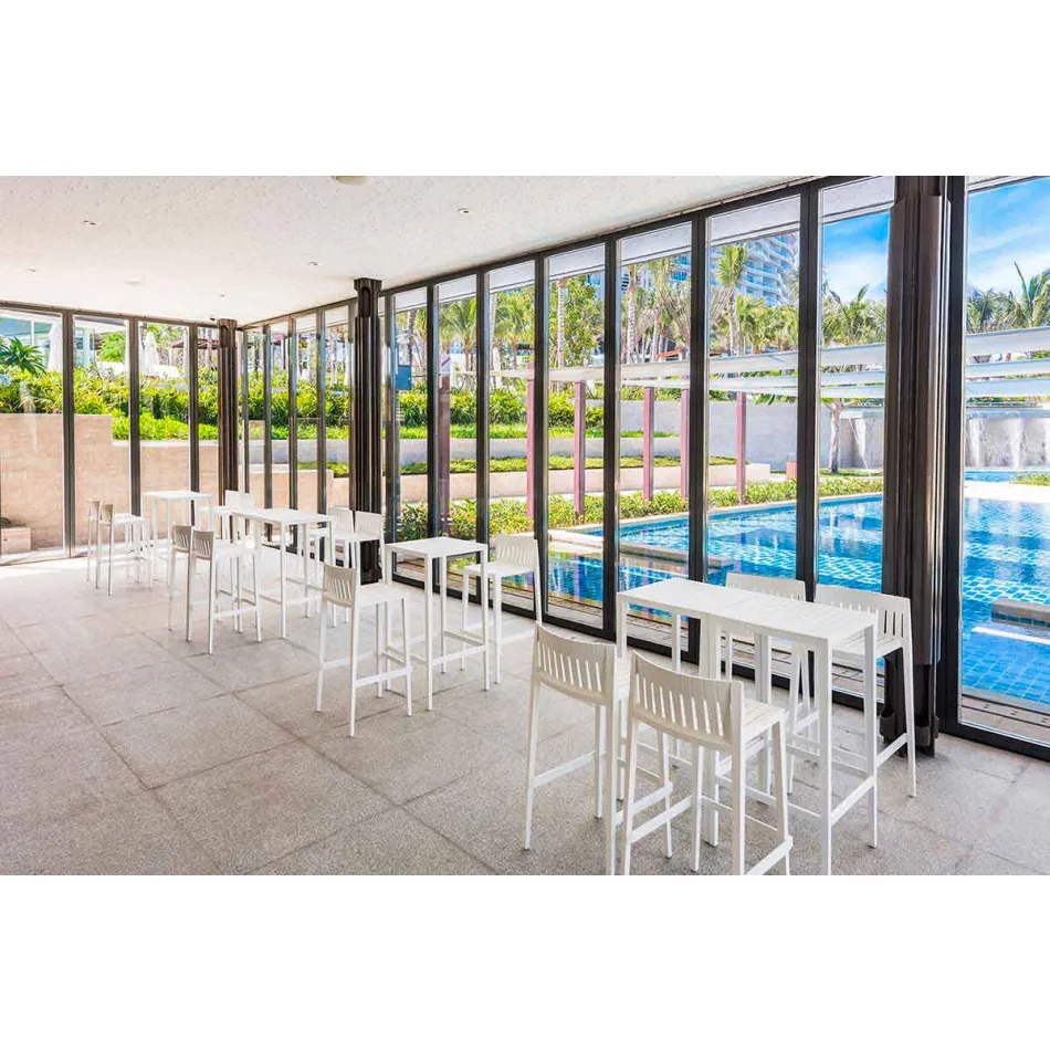 Banqueta de jardim empilhável de H 97 cm Vondom Spritz em polipropileno Viadurini