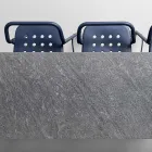 Banco de jardim com concha de alumínio feito na Itália - Noss por Varaschin Viadurini