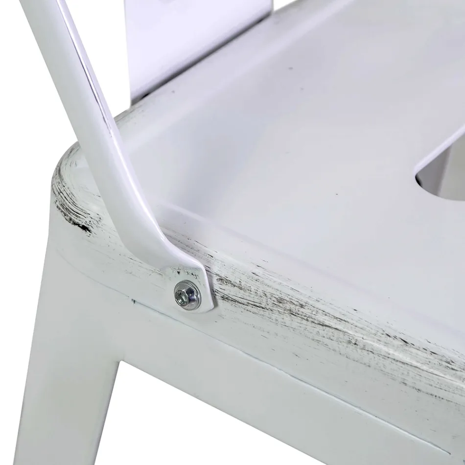 Banco de ferro para interior e exterior Altura 94 cm - Artigos de papelaria Viadurini