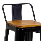 Banco de interior e exterior em ferro e madeira - Papelaria Viadurini