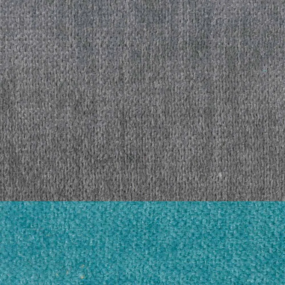 Banqueta de sala de estar elegante e moderna em tecido com borda - Scarat Viadurini