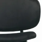 Banqueta para sala em aço e veludo Made in Italy - Rimini Viadurini