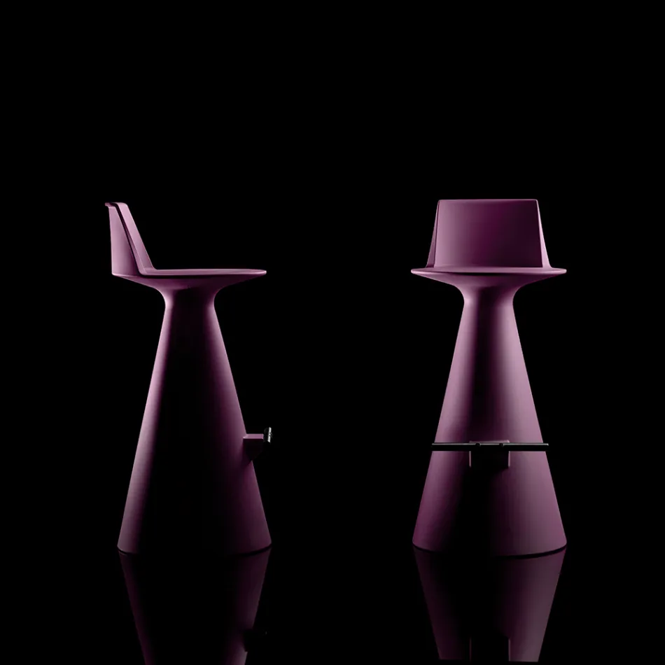 Banqueta para Sala em Polietileno com Apoio para Pés - Ellipse Viadurini