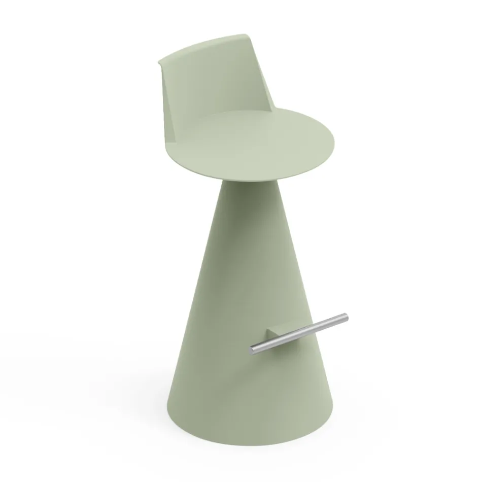 Banqueta para Sala em Polietileno com Apoio para Pés - Ellipse Viadurini