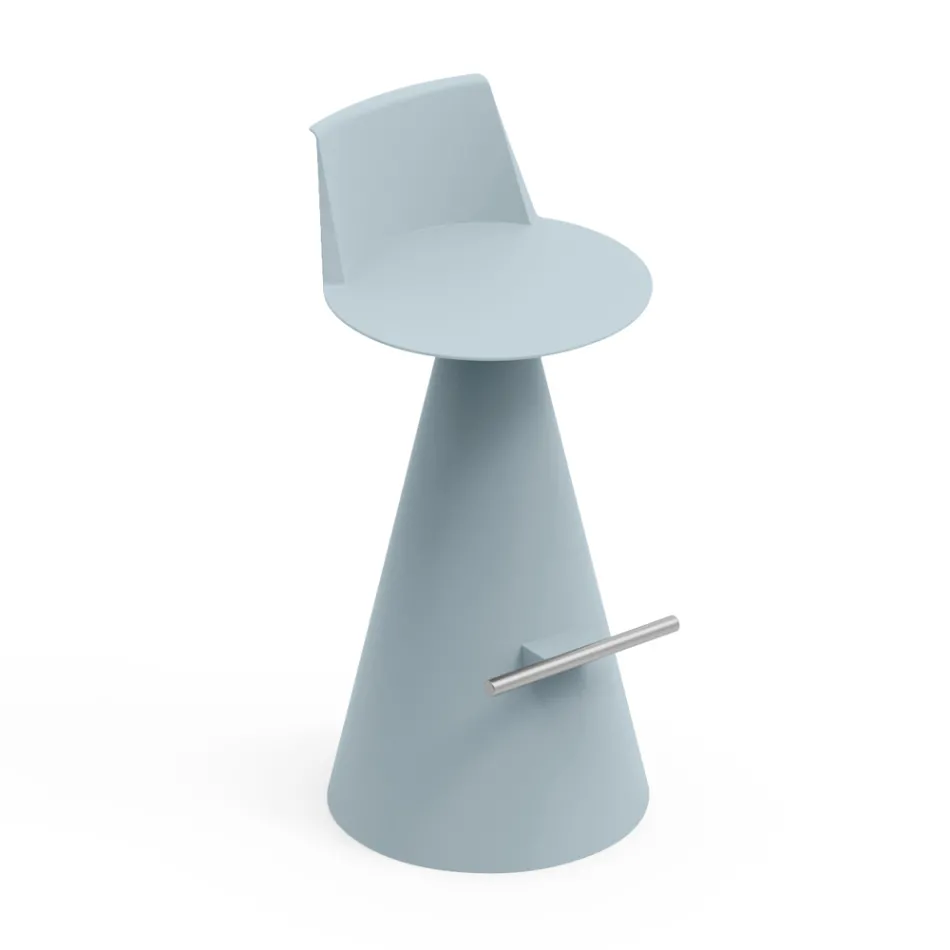 Banqueta para Sala em Polietileno com Apoio para Pés - Ellipse Viadurini