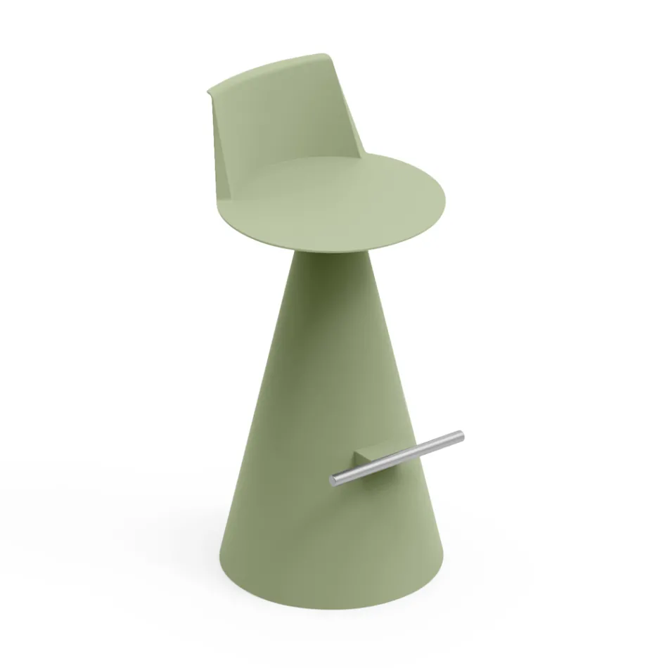 Banqueta para Sala em Polietileno com Apoio para Pés - Ellipse Viadurini