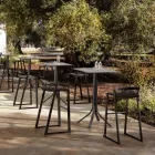 Banqueta Outdoor Design em Alumínio de Alta Qualidade, 3 peças - Filomena Viadurini