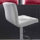 Banqueta de design moderno elevável, assento de couro sintético - Delfina Viadurini