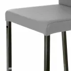 Tamborete de design moderno com Alwyn H 86 cm atrás, fabricado na Itália Viadurini