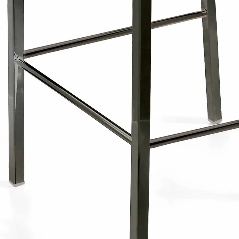 Tamborete de design moderno com Alwyn H 86 cm atrás, fabricado na Itália Viadurini