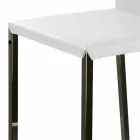 Tamborete de design moderno com Alwyn H 86 cm atrás, fabricado na Itália Viadurini