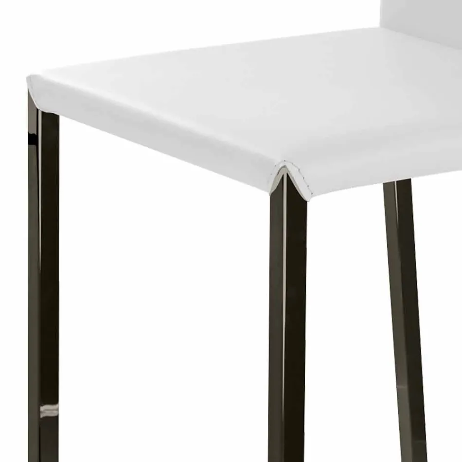 Tamborete de design moderno com Alwyn H 86 cm atrás, fabricado na Itália Viadurini