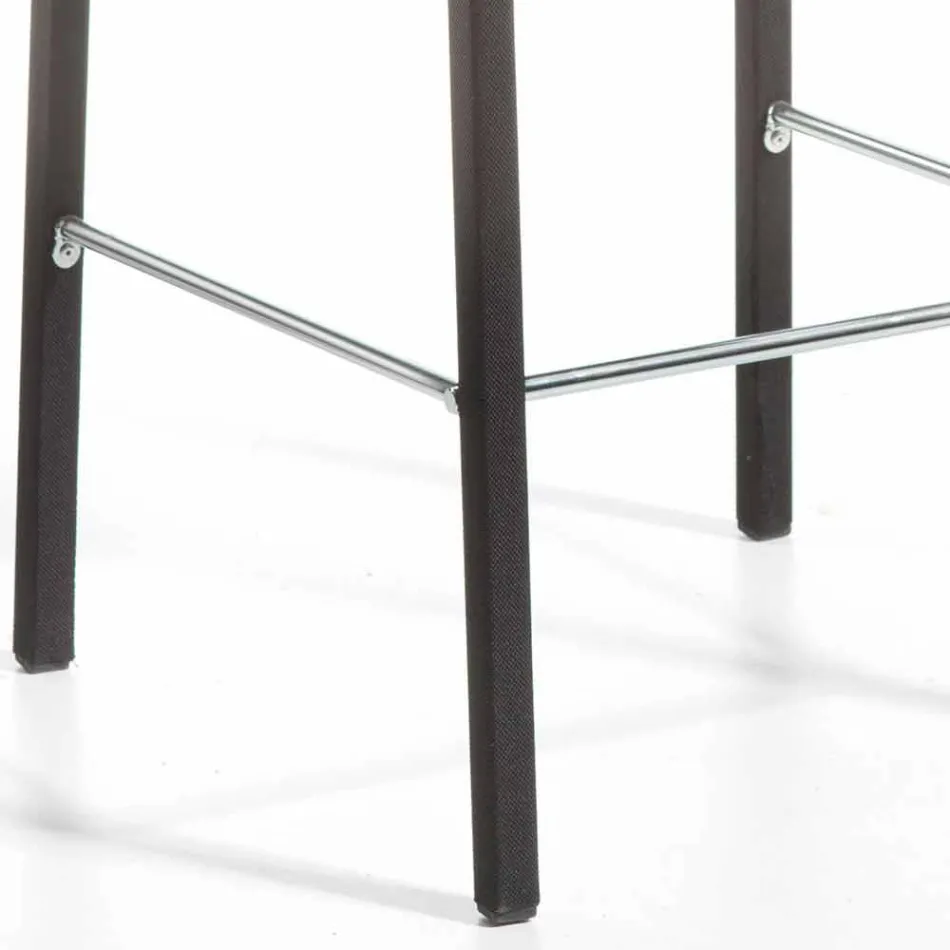 Tamborete de design moderno com Alwyn H 86 cm atrás, fabricado na Itália Viadurini