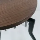 Banco de design moderno em metal e madeira ajustável Livorno1 Viadurini