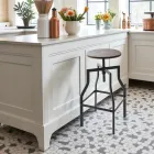 Banco de design moderno em metal e madeira ajustável Livorno2 Viadurini