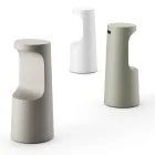 Banqueta de alto design em polietileno mate para exteriores Fabricado na Itália - Forlina Viadurini