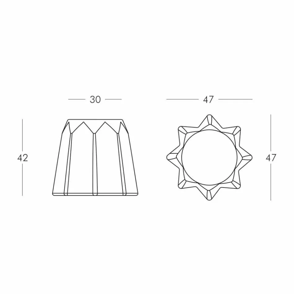 Banqueta colorida em forma de Pandoro de design moderno por slide - Pandoro Viadurini