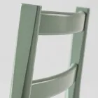 Banqueta Luxo em Faia Maciça com Assento em Tecido Made in Italy - Nora Viadurini