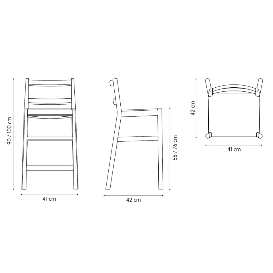 Banqueta Luxo em Faia Maciça com Assento em Tecido Made in Italy - Nora Viadurini