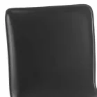 Banqueta giratória com encosto de design moderno Gord, H 113 cm Viadurini