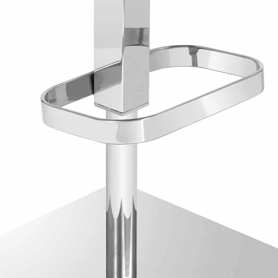 Banqueta giratória com encosto de design moderno Gord, H 113 cm Viadurini