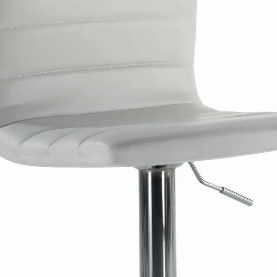 Banqueta giratória com encosto em diferentes tamanhos Made in Italy - Parma Viadurini