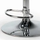 Banqueta giratória com assento de veludo e base de aço Made in Italy - Adria Viadurini