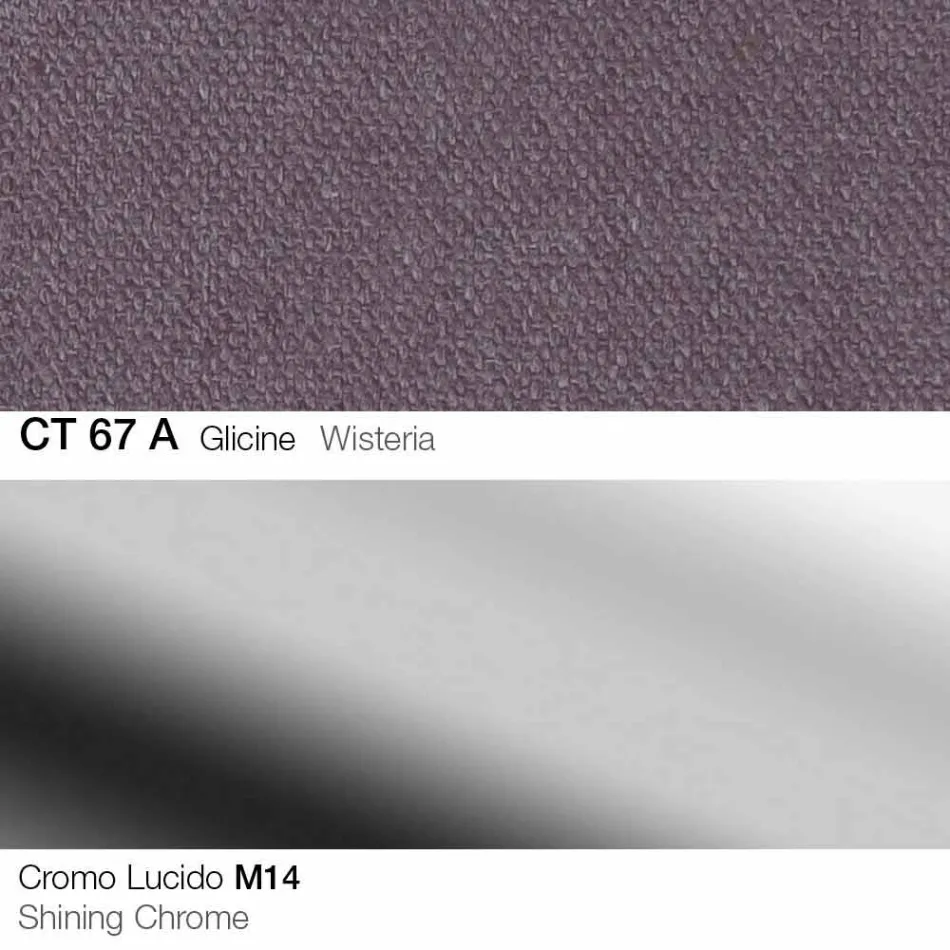 Banqueta giratória em tecido e aço com elevador a gás Made in Italy - Marchesi Viadurini