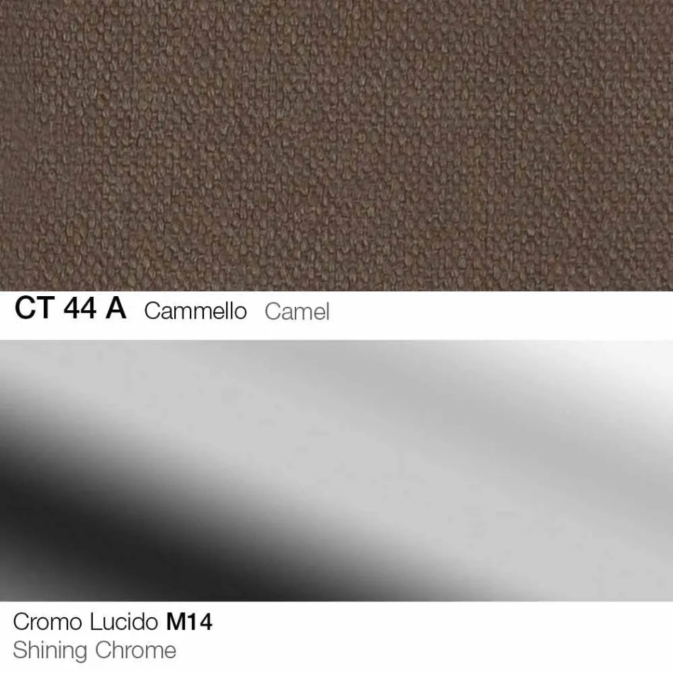 Banqueta giratória em tecido e aço com elevador a gás Made in Italy - Marchesi Viadurini