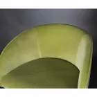 Banqueta estofada e estofada com estrutura metálica Made in Italy - Antuérpia Viadurini