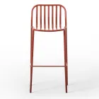 Banqueta de metal empilhável ao ar livre feita na Itália 2 peças - simplesmente Viadurini