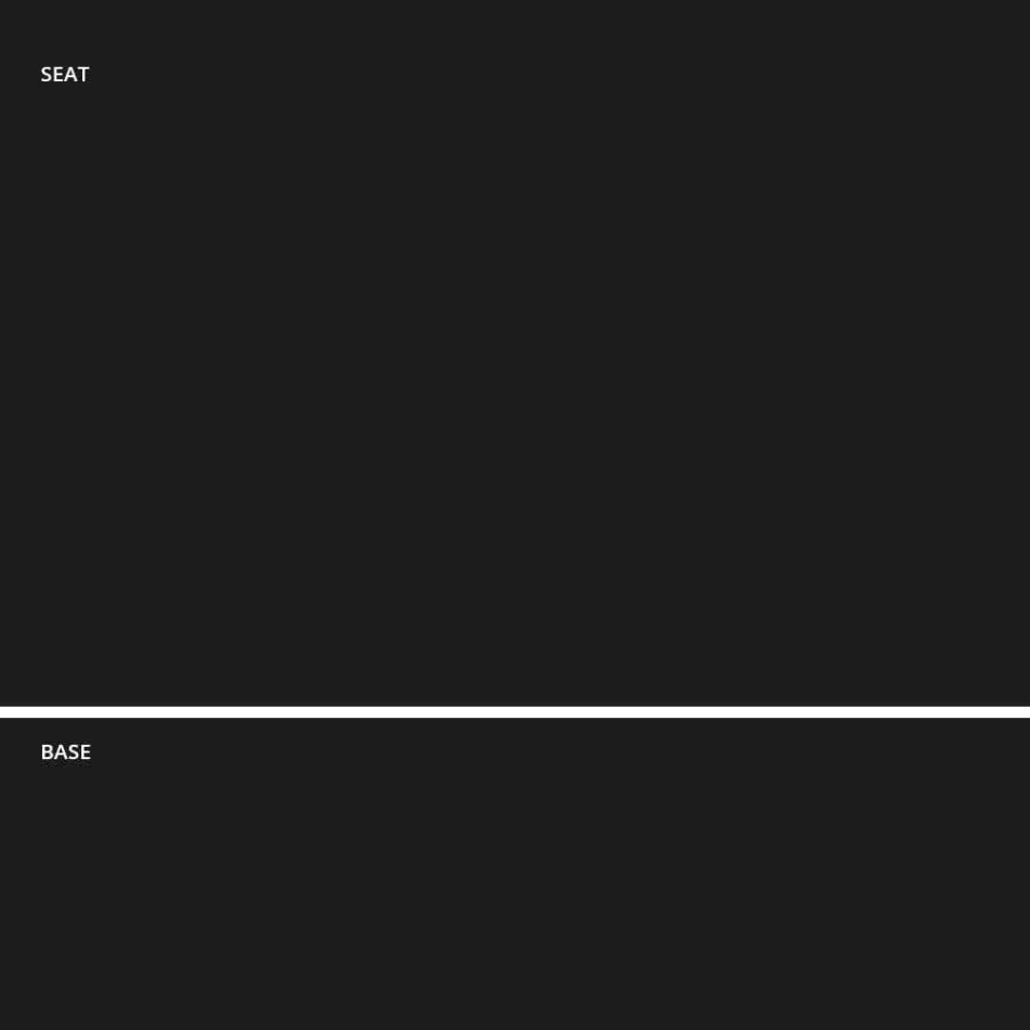 Banqueta empilhável em metal e polipropileno fabricada na Itália, 2 peças - Charla Viadurini