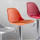 Banqueta em Polipropileno, Design Moderno e Elevável - Rosa Viadurini