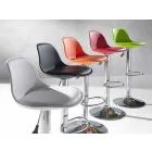 Banqueta em Polipropileno, Design Moderno e Elevável - Rosa Viadurini