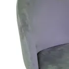 Banco de veludo com estrutura metálica em diferentes acabamentos - Penna Viadurini