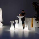 Banqueta Externa Luminosa em Polietileno com LED Made in Italy - Desmond Viadurini
