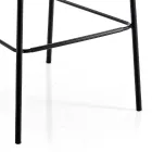 Banqueta de cozinha moderna em veludo acolchoado de designer colorido - Scarat Viadurini