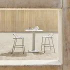 Tamborete ao ar livre com travesseiros incluídos fabricados na Itália - Noss by Varaschin Viadurini