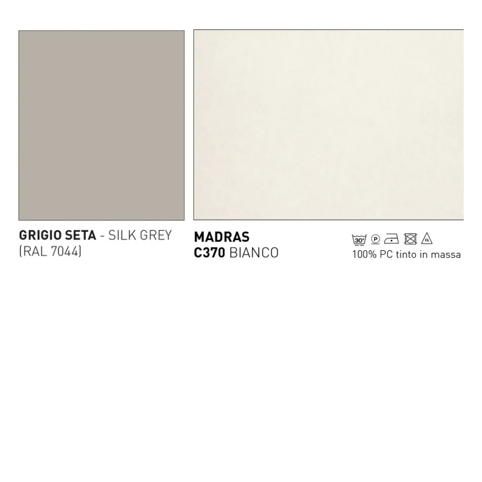 Tamborete ao ar livre com travesseiros incluídos fabricados na Itália - Noss by Varaschin Viadurini