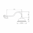 Chuveiro anti-calcário em aço e latão clássico feito na Itália - Mingo Viadurini