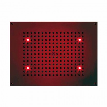 Chuveiro fixo retangular Bossini chuveiro a jato com cromoterapia Viadurini