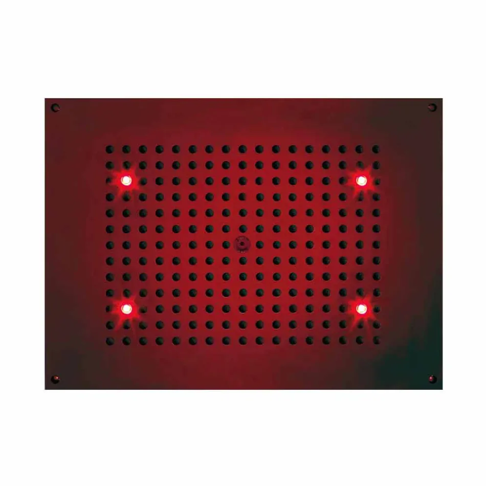 Chuveiro fixo retangular Bossini chuveiro a jato com cromoterapia Viadurini