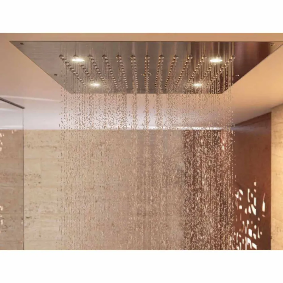 Cabeça de chuveiro com cromoterapia dois design moderno Dream jets Viadurini