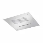 Chuveiro de teto de aço com jato duplo Made in Italy - Quinto Viadurini