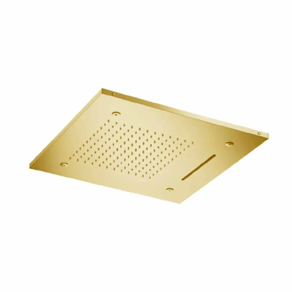 Chuveiro de teto de aço inoxidável com 3 jatos Made in Italy - Frido Viadurini