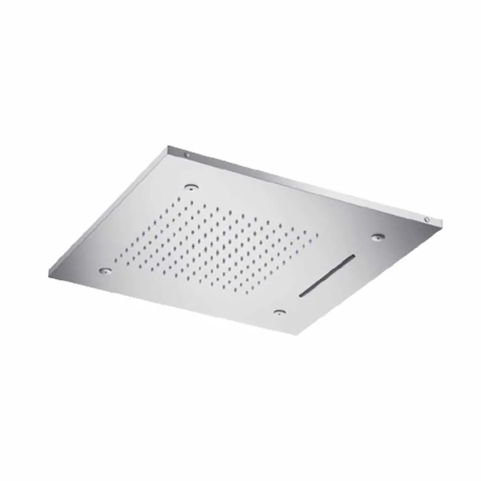 Chuveiro de teto de aço inoxidável com 3 jatos Made in Italy - Frido Viadurini